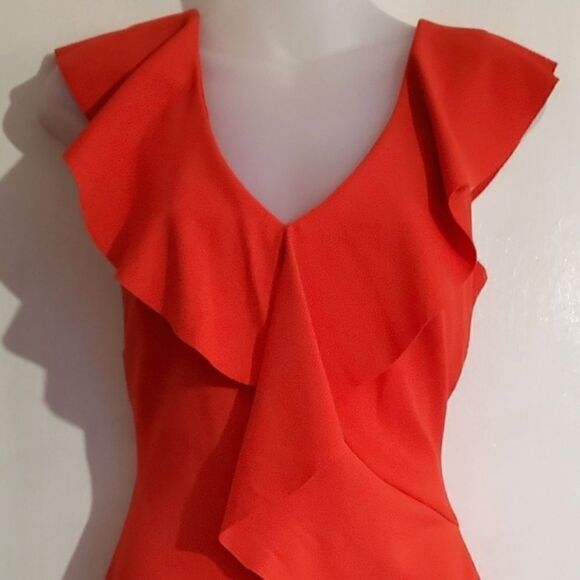 Alexia Admor Asymmetric Ruffle Sheath Dress - Picture 5 of 9